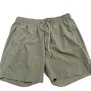 Right of Way Shorts Elastic Waist Green Men’s Size Large‎